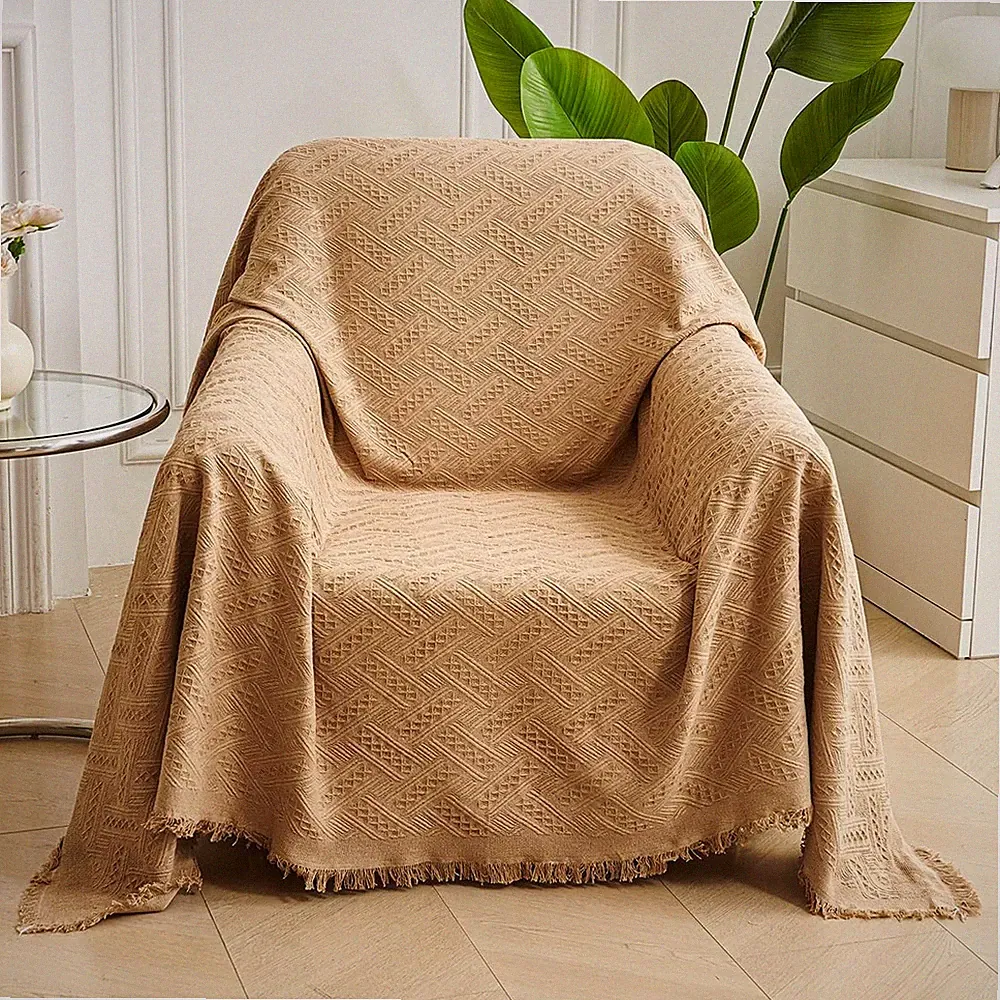 Armless Loveseat Cover Sheet Blanket, Reversible Anti Slip Throw Cushion for...