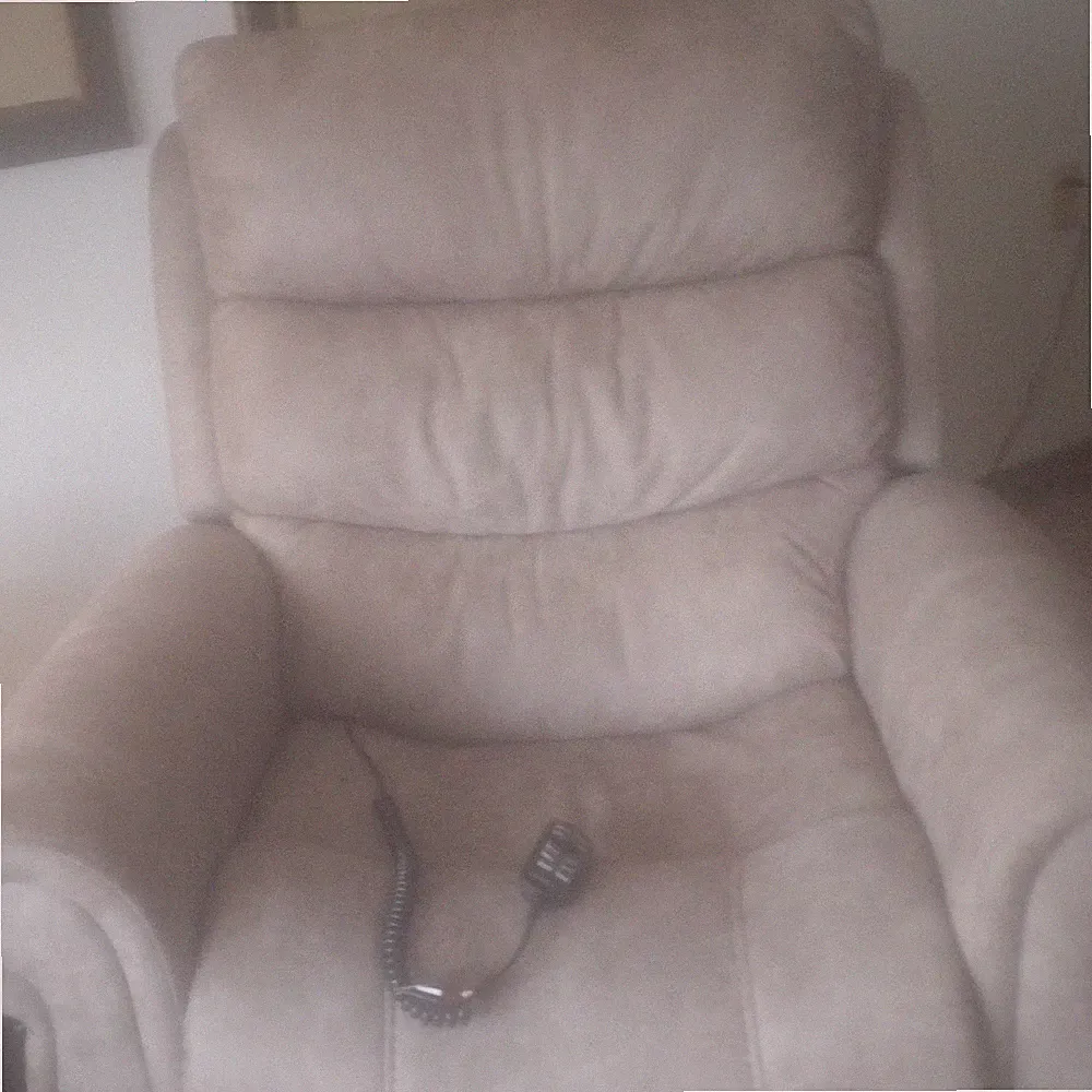 Beige Electric Lift Recliner Chair with Remote Control, Fabric Upholstery