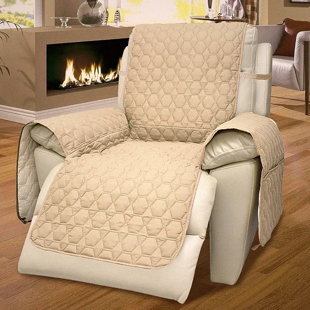 RBSC Home Recliner Chair Cover 30 Inch Beige Recliner Covers 100% Waterproof...